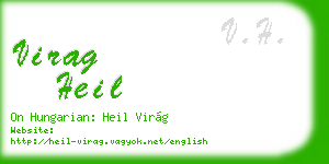 virag heil business card
